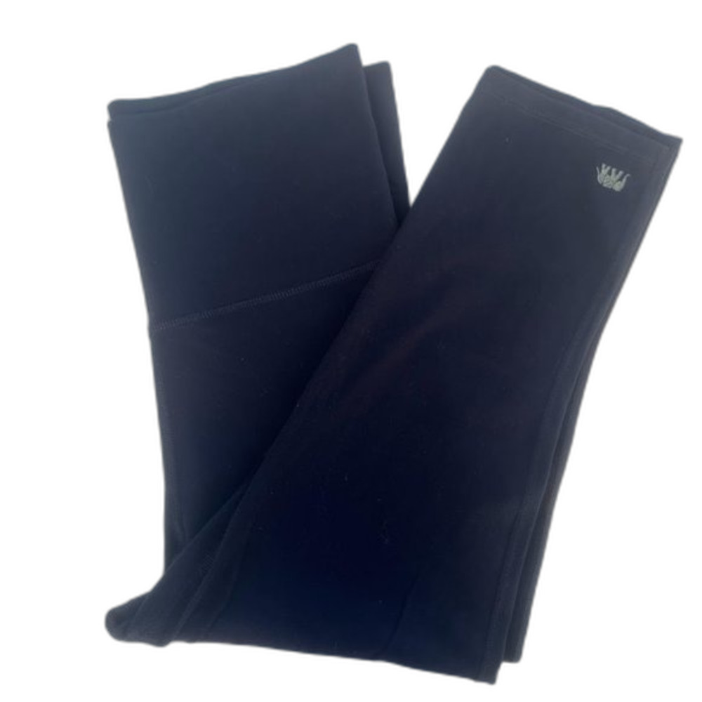 Black High Waisted Cropped Leggings‎ Aziam Size XLarge
